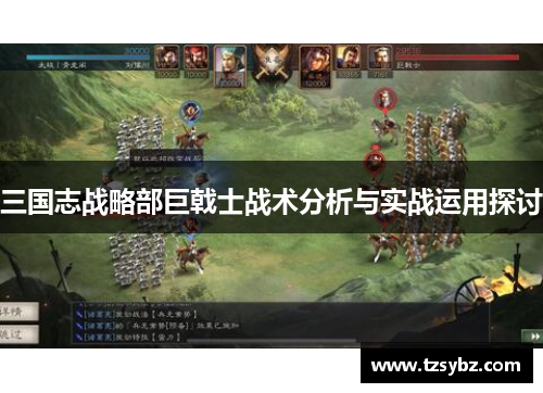 三国志战略部巨戟士战术分析与实战运用探讨
